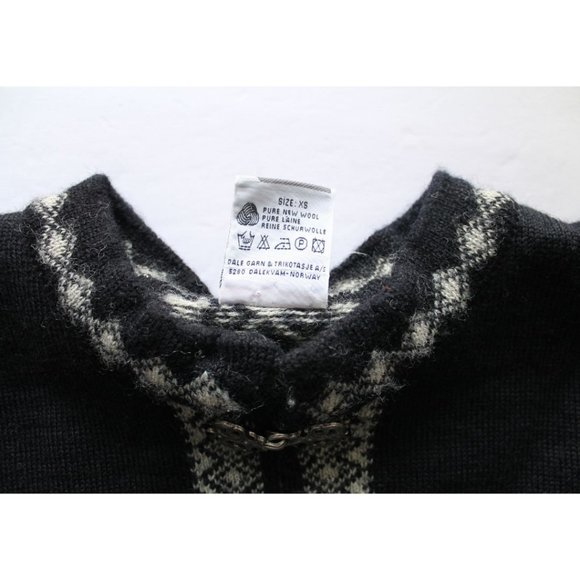 Dale of Norway Norwegian Wool Sweater Black Size XS - Picture 5 of 6
